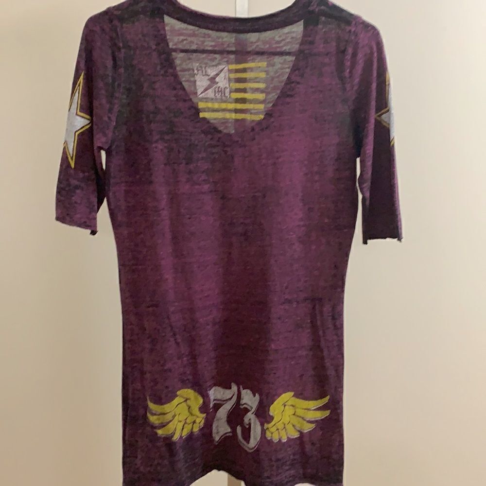 Affliction American Customs 3/4 Tee - Picture 5 of 7